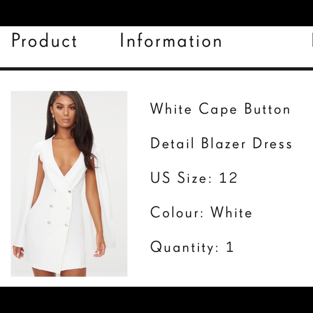 White Cape Dress